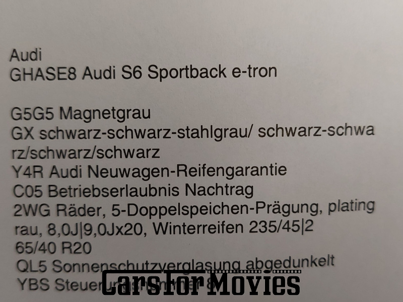 CarsForMovies | Audi S 6 2025 Deutschland Grau Schwarz Zivilfahrzeug Sportwagen Sachsen-Anhalt 7517 