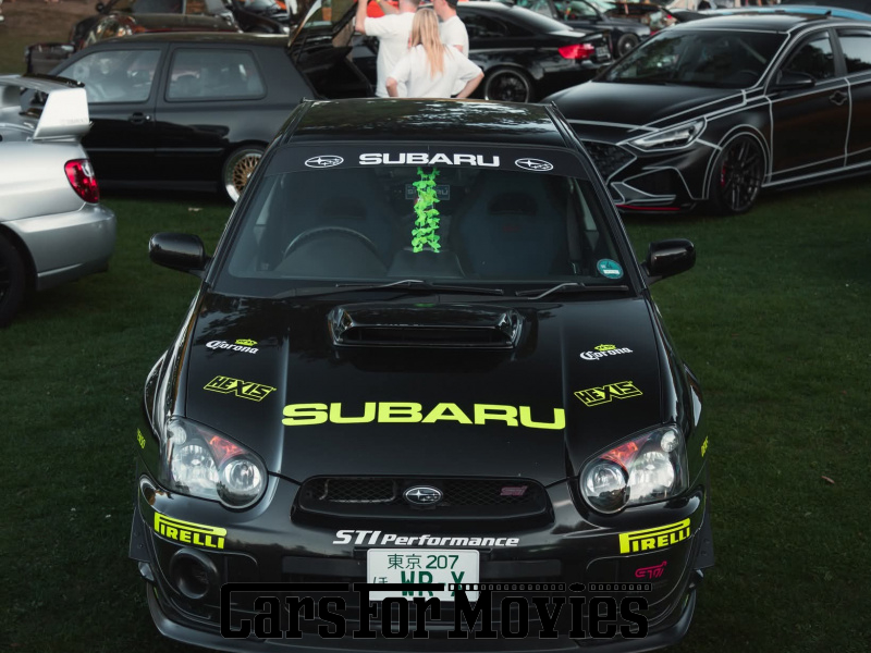 Subaru Impreza WRX STI (Rechtslenker) 2003 Japan Schwarz Blau Zivilfahrzeug Motorsport Hessen 7523 rhd tuning rallye rennwagen sportwagen rally showcar