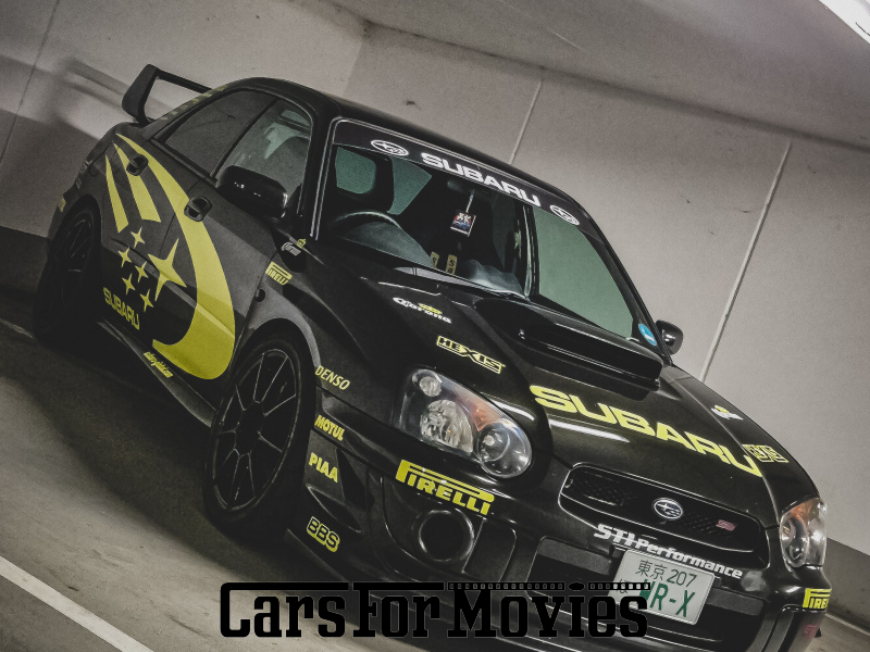 CarsForMovies | Subaru Impreza WRX STI (Rechtslenker) 2003 Japan Schwarz Blau Zivilfahrzeug Motorsport Hessen 7523 rhd tuning rallye rennwagen sportwagen rally showcar