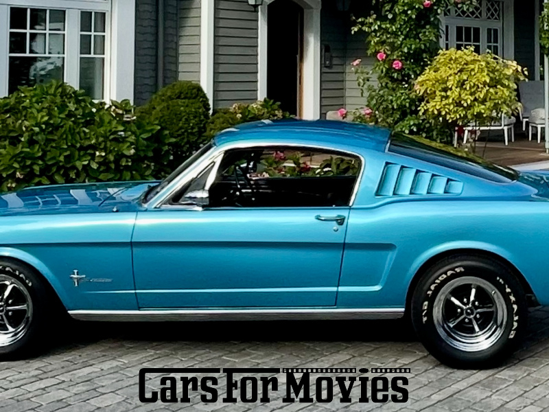 CarsForMovies | Ford Motor Company Mustang Fastback 2+2 HiPo K-Code 1965 USA Türkis Schwarz Zivilfahrzeug Coupe Bayern 7528 showcar