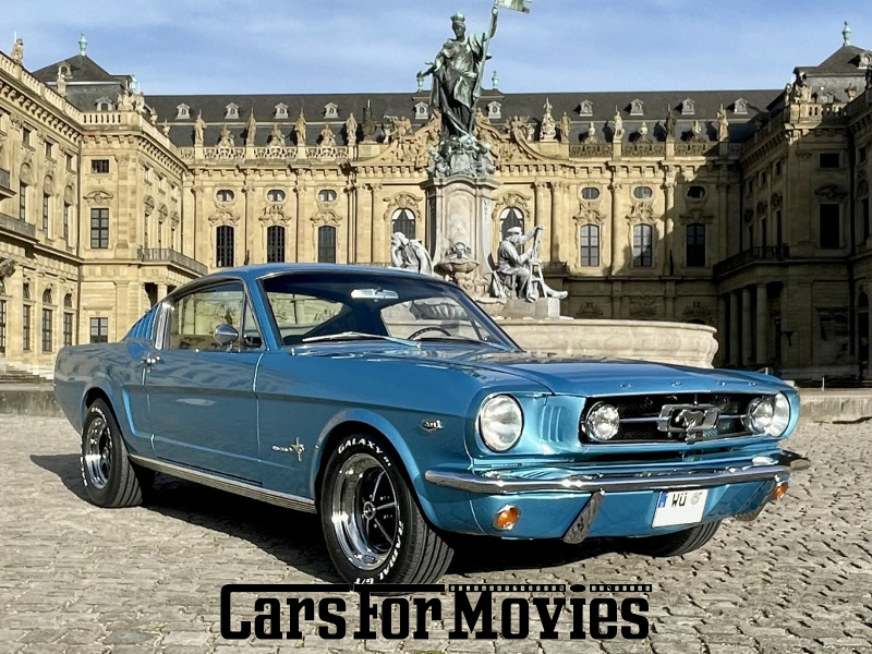 CarsForMovies | Ford Motor Company Mustang Fastback 2+2 HiPo K-Code 1965 USA Türkis Schwarz Zivilfahrzeug Coupe Bayern 7528 showcar