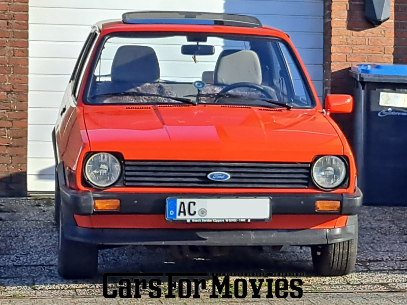 Ford-Werke GmbH Ford Fiesta XR2 mk1 1982 Deutschland Rot Grau Zivilfahrzeug Kleinwagen Nordrhein-Westfalen 7553 glasdach