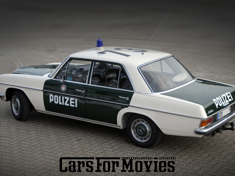 CarsForMovies | Mercedes Benz 230/8 1973 Deutschland Grün Schwarz Einsatzfahrzeug Polizeifahrzeug West Schleswig-Holstein 7554 