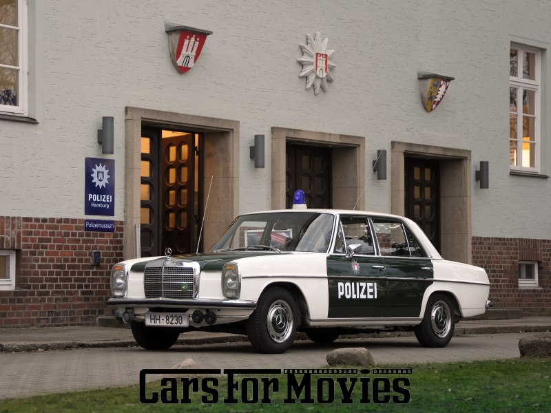 CarsForMovies | Mercedes Benz 230/8 1973 Deutschland Grün Schwarz Einsatzfahrzeug Polizeifahrzeug West Schleswig-Holstein 7554 