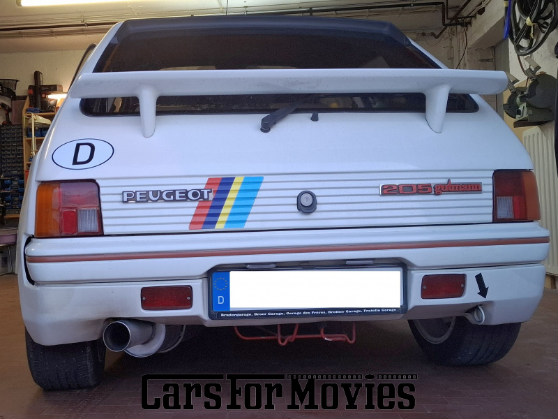 CarsForMovies | Peugeot 205 Gutmann Turbo 8s 1985 Frankreich Weiß Schwarz Einsatzfahrzeug Kleinwagen Baden-Württemberg 7600 tuning rallye motorsport