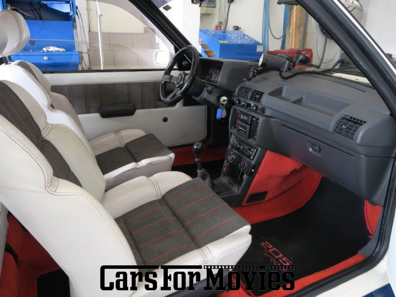 CarsForMovies | Peugeot 205 Gutmann Turbo 8s 1985 Frankreich Weiß Schwarz Einsatzfahrzeug Kleinwagen Baden-Württemberg 7600 tuning rallye motorsport