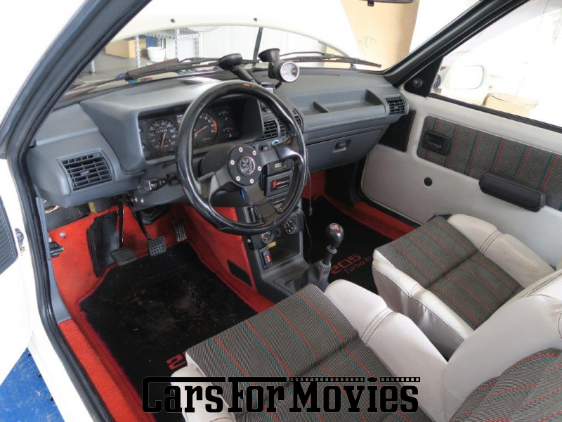 CarsForMovies | Peugeot 205 Gutmann Turbo 8s 1985 Frankreich Weiß Schwarz Einsatzfahrzeug Kleinwagen Baden-Württemberg 7600 tuning rallye motorsport