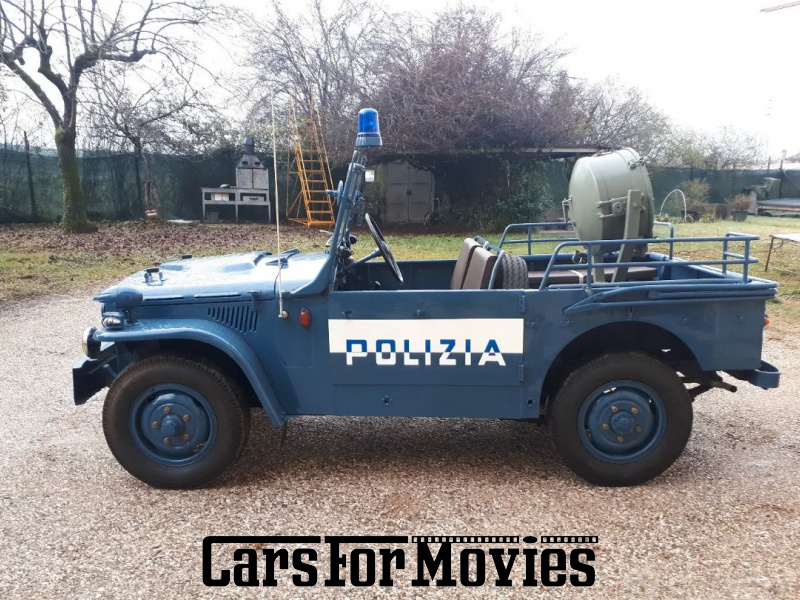 CarsForMovies | Fiat Campagnola Polizia 1963 Italien Blau Braun Einsatzfahrzeug Polizeifahrzeug West außerhalb von Deutschland 7604 