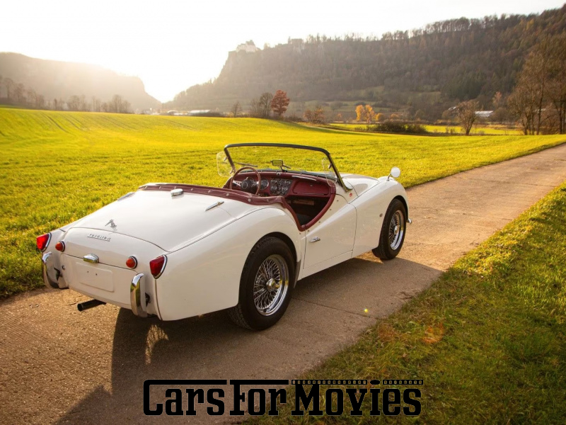 CarsForMovies | Triumph TR3 1961 England Weiß Rot Zivilfahrzeug Cabrio Bayern 7649 