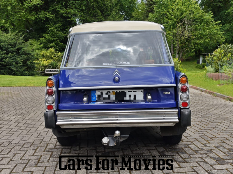 CarsForMovies | Citroen ID20 Break Familiale 1972 Frankreich Blau Braun Zivilfahrzeug Kombi DE - Saarland 7676 Anhängerkupplung ahk Dachgepäckträger 
