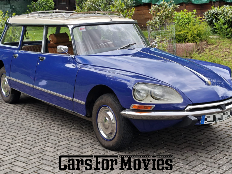 CarsForMovies | Citroen ID20 Break Familiale 1972 Frankreich Blau Braun Zivilfahrzeug Kombi DE - Saarland 7676 Anhängerkupplung ahk Dachgepäckträger 