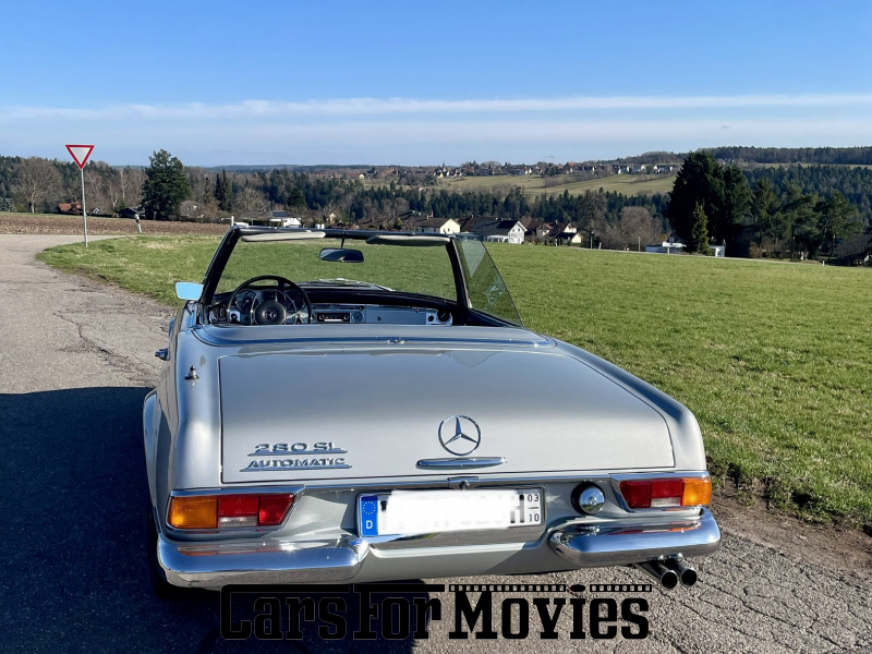 CarsForMovies | Mercedes Benz SL Pagode W113 1970 Deutschland Silber Schwarz Einsatzfahrzeug Cabrio DE - Baden-Württemberg 7681 