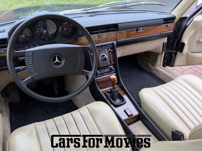 CarsForMovies | Mercedes Benz 350 SEL W116 1979 Deutschland Schwarz Beige Zivilfahrzeug Limousine DE - Nordrhein-Westfalen 7695 Schiebedach