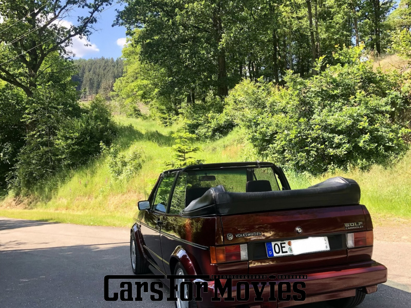 CarsForMovies | Volkswagen Golf 1 Cabrio 1993 Deutschland Rot Schwarz Zivilfahrzeug Cabrio DE - Nordrhein-Westfalen 7703 Bordeux