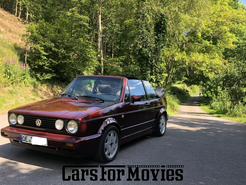 CarsForMovies | Volkswagen Golf 1 Cabrio 1993 Deutschland Rot Schwarz Zivilfahrzeug Cabrio DE - Nordrhein-Westfalen 7703 Bordeux