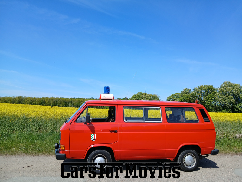 CarsForMovies | Volkswagen Bus T3 1992 Deutschland Rot Braun Einsatzfahrzeug Feuerwehrfahrzeug West DE - Schleswig-Holstein 7707 