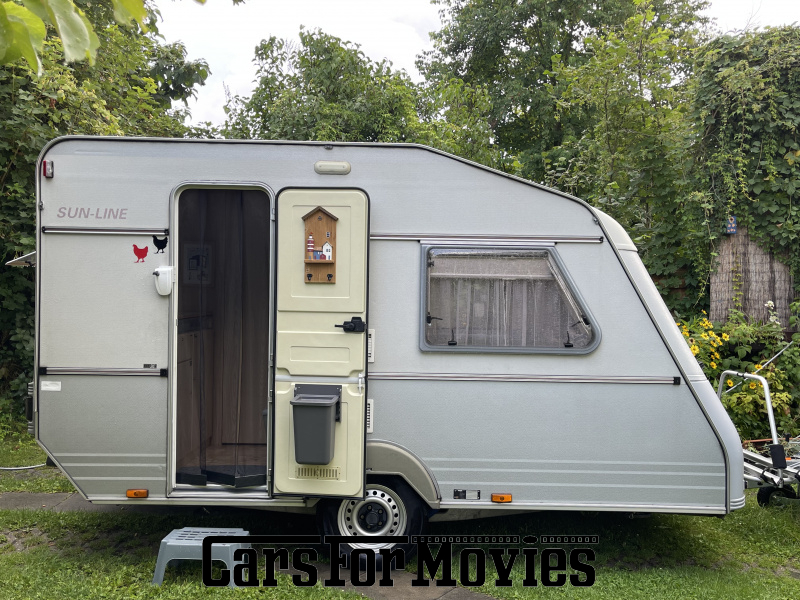 CarsForMovies | Kip Caravans Wohnanhänger  1997 Niederlande Weiß Grau Zivilfahrzeug Wohnwagen DE - Berlin 7723 