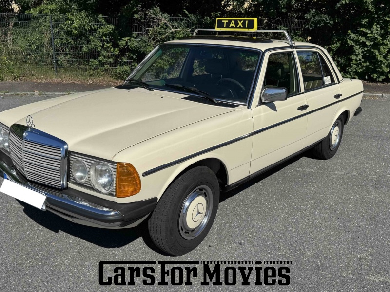 Mercedes Benz 200d (W123) 1981 Deutschland Beige Grün Einsatzfahrzeug Taxi DE - Schleswig-Holstein 7749 Taxi
Filmtaxi