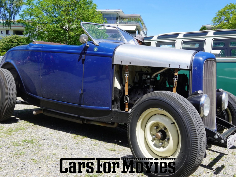 CarsForMovies | Ford Motor Company Roadster Hot Rod 1932 USA Blau Braun Zivilfahrzeug Cabrio CH - Solothurn 7771 Schweiz
Hot Rod
Filmautos
