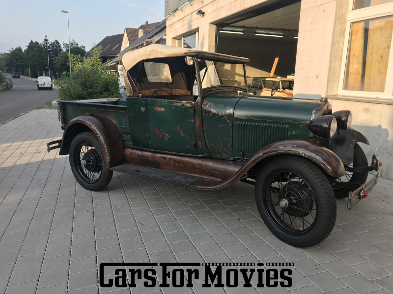 CarsForMovies | Ford Motor Company A 1928 USA Grün Braun Nutzfahrzeug Pick-up CH - Aargau 7777 Vorkriegsauto
Schweiz
Filmfahrzeuge Schweiz
Filmauto
