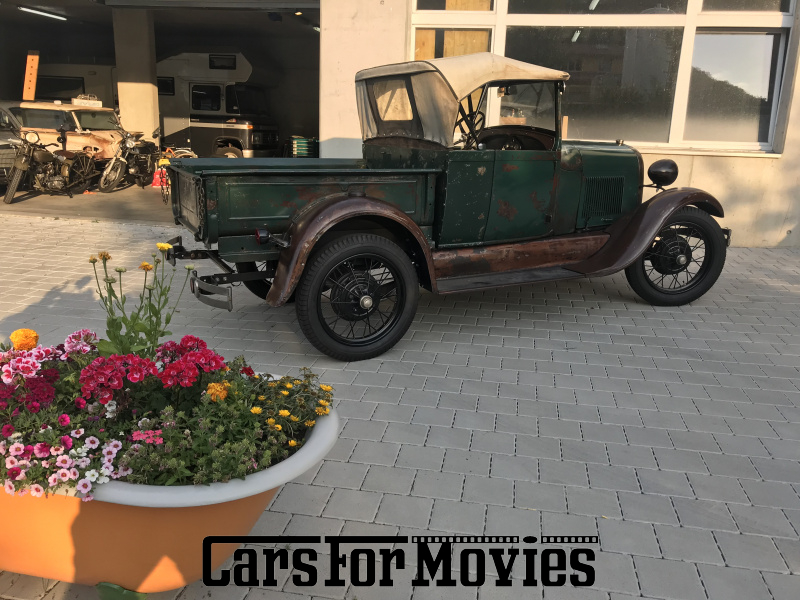 CarsForMovies | Ford Motor Company A 1928 USA Grün Braun Nutzfahrzeug Pick-up CH - Aargau 7777 Vorkriegsauto
Schweiz
Filmfahrzeuge Schweiz
Filmauto
