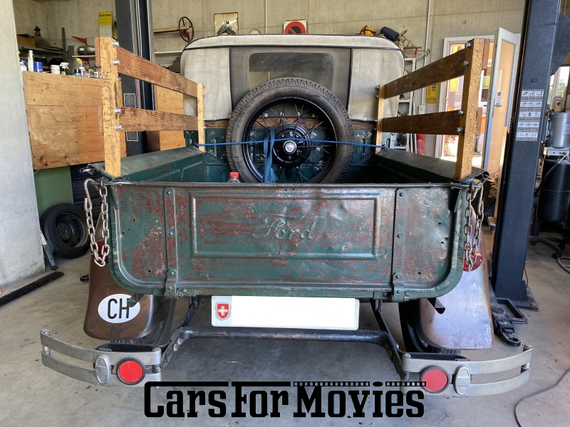 CarsForMovies | Ford Motor Company A 1928 USA Grün Braun Nutzfahrzeug Pick-up CH - Aargau 7777 Vorkriegsauto
Schweiz
Filmfahrzeuge Schweiz
Filmauto
