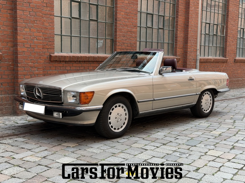 CarsForMovies | Mercedes Benz R107 560 SL 1988 Deutschland Silber Rot Zivilfahrzeug Cabrio DE - Berlin 7790 