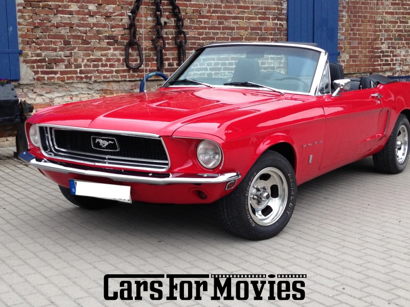 CarsForMovies | Ford Motor Company Mustang T5 1968 USA Rot Schwarz Zivilfahrzeug Cabrio DE - Nordrhein-Westfalen 7857 