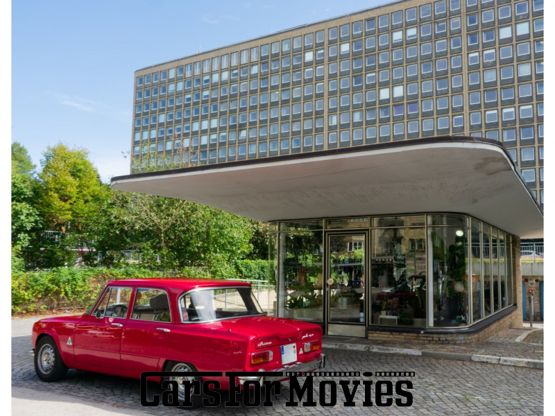 CarsForMovies | Alfa Romeo Giulia  1977 Italien Rot Schwarz Zivilfahrzeug Limousine DE - Hamburg 7858 