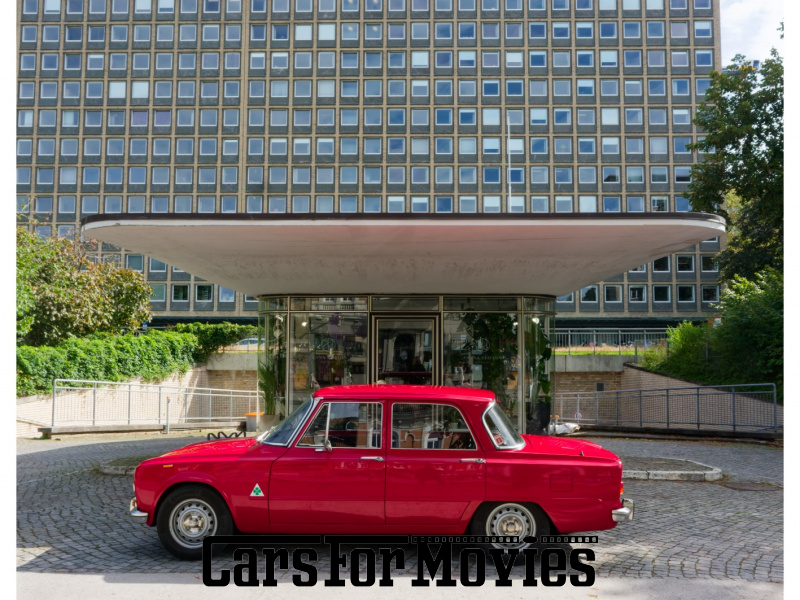 CarsForMovies | Alfa Romeo Giulia  1977 Italien Rot Schwarz Zivilfahrzeug Limousine DE - Hamburg 7858 