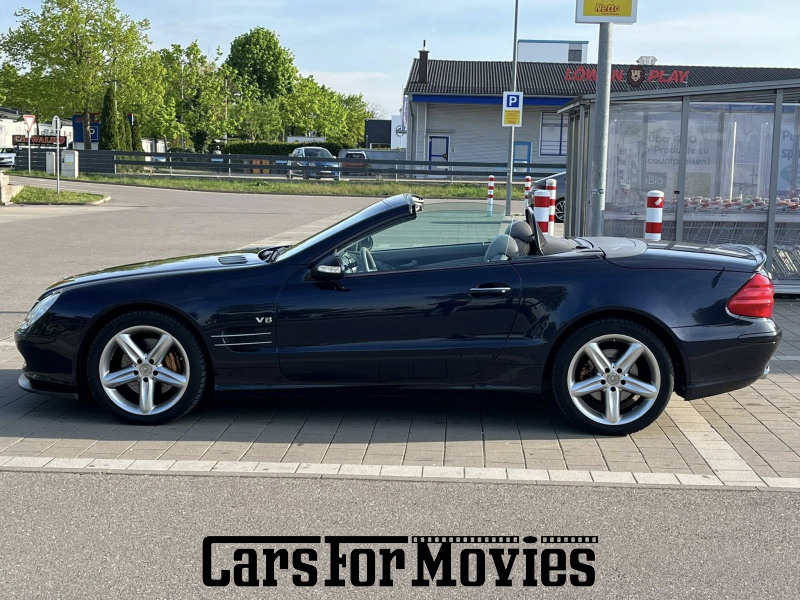 CarsForMovies | Mercedes Benz SL 500  2002 Deutschland Blau Beige Zivilfahrzeug Sportwagen DE - Bayern 7873 