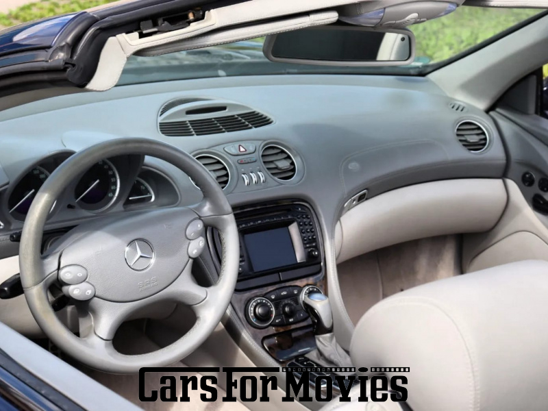 CarsForMovies | Mercedes Benz SL 500  2002 Deutschland Blau Beige Zivilfahrzeug Sportwagen DE - Bayern 7873 