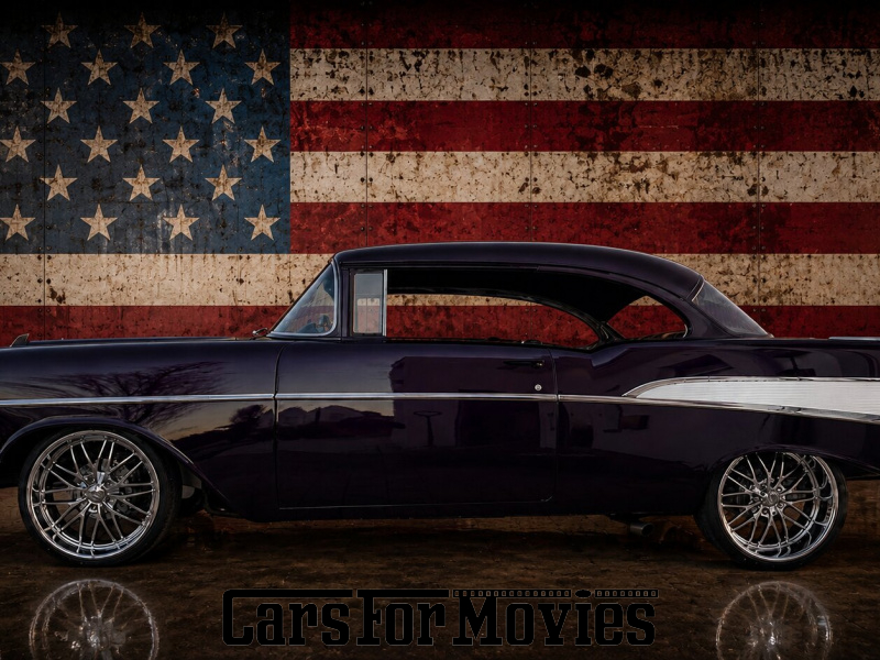 CarsForMovies | Chevrolet  Bel Air 2 door Sport Coupé  1957 USA Lila Schwarz Zivilfahrzeug Coupe DE - Niedersachsen 7874 