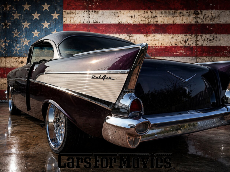 CarsForMovies | Chevrolet  Bel Air 2 door Sport Coupé  1957 USA Lila Schwarz Zivilfahrzeug Coupe DE - Niedersachsen 7874 