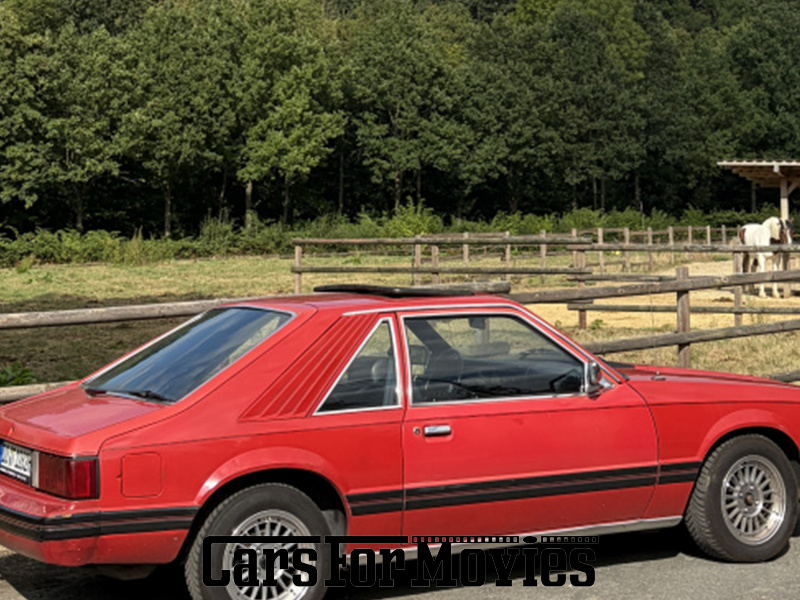 CarsForMovies | Ford Motor Company Mustang  1982 USA Rot Schwarz Zivilfahrzeug Coupe DE - Nordrhein-Westfalen 7877 